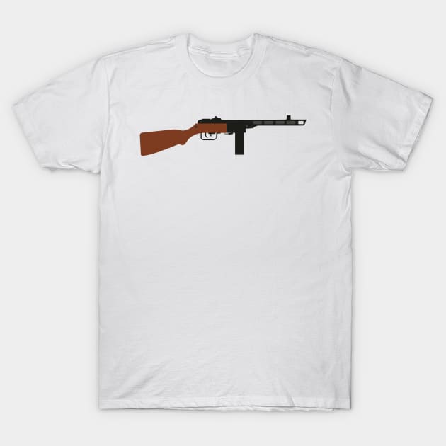 PPSH41 Shpagin machine pistol Historical 1941 Soviet Union machine gun USSR. T-Shirt by FOGSJ